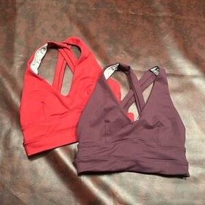Bundle of 2 BP double cross sports bras. Size small.